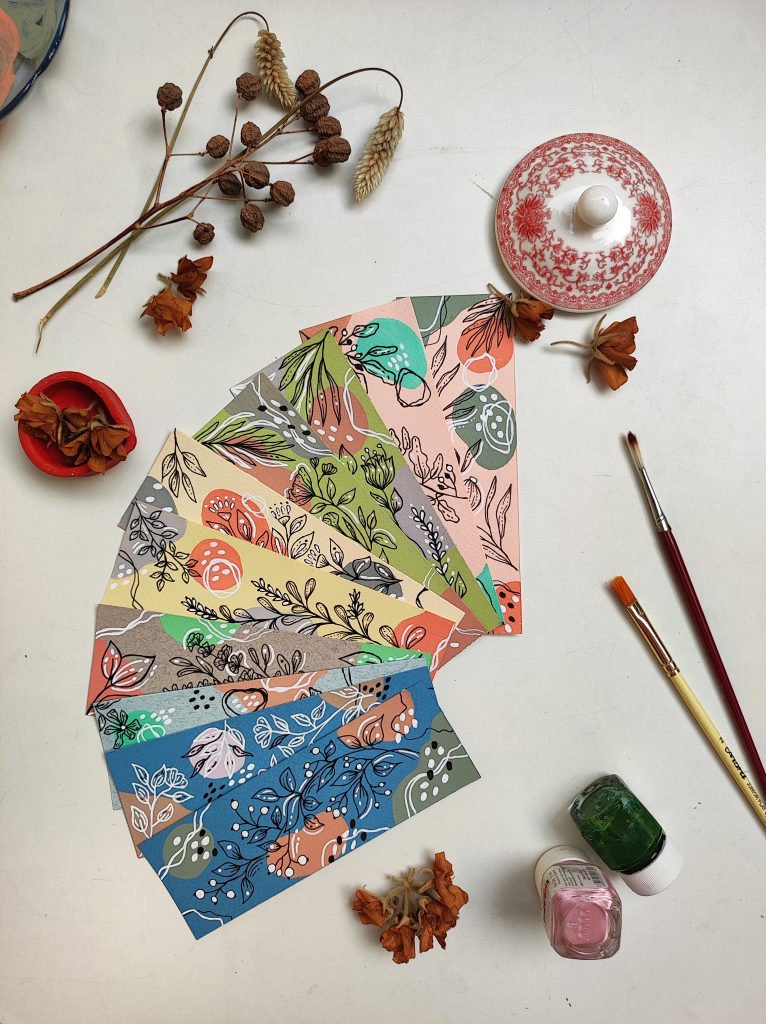 Boho Art Bookmark | Set of 3 | Summer